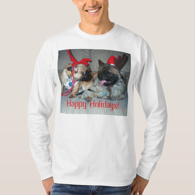 Karli u. Bubba, frohe Feiertage! T-Shirt (Vorderseite)