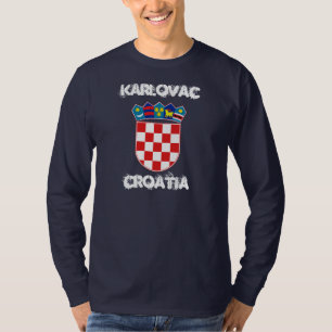 Karlovac, Kroatien mit Wappen T-Shirt