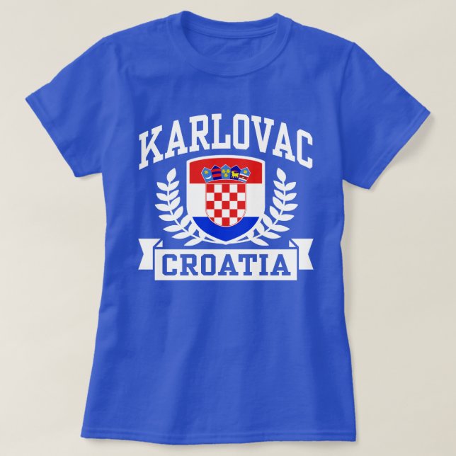 Karlovac Kroatien T-Shirt (Design vorne)