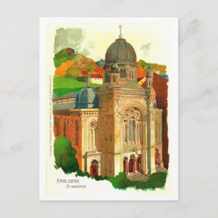 Karlovy Vary (Karlsbad) Synagoge Postkarte