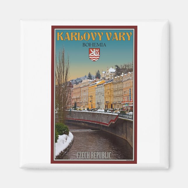 Karlovy Vary - Semnice River Winter Magnet (Vorne)