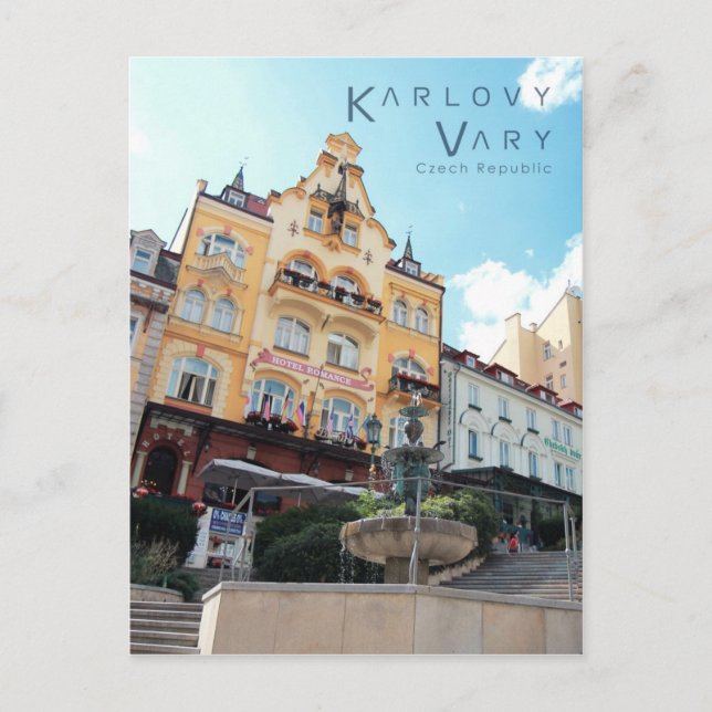 Karlovy Vary, Tschechische Foto Postkarte (Vorderseite)