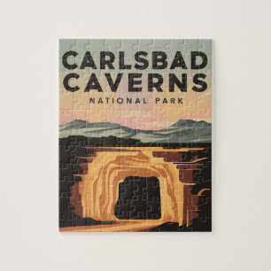 Karlsbad Caverns National Park Travel Poster Puzzle