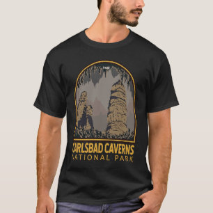 Karlsbad Caverns Nationalpark Vintages Emblem T-Shirt