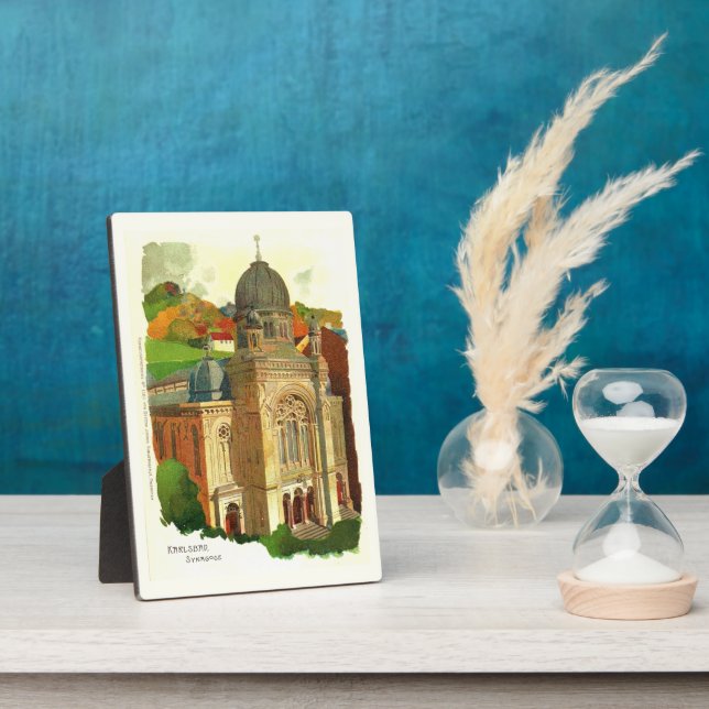 Karlsbad Synagoge Fotoplatte (Seite)