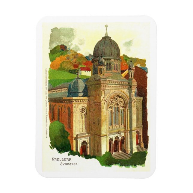 Karlsbad Synagoge Magnet (Vertikal)