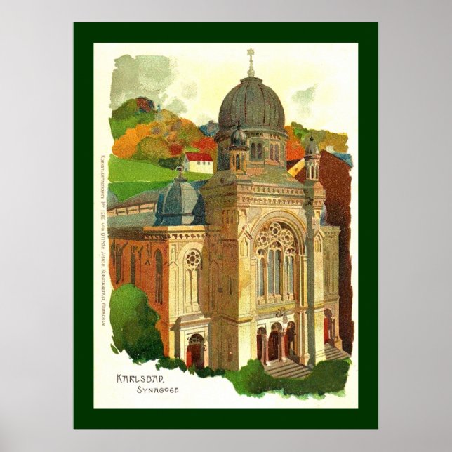 Karlsbad Synagoge Poster (Vorne)