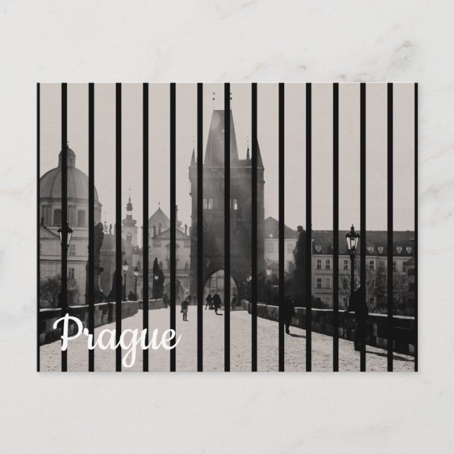 Karlsbrücke in Prag Postkarte (Vorderseite)