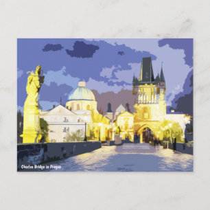 Karlsbrücke in Prag Postkarte