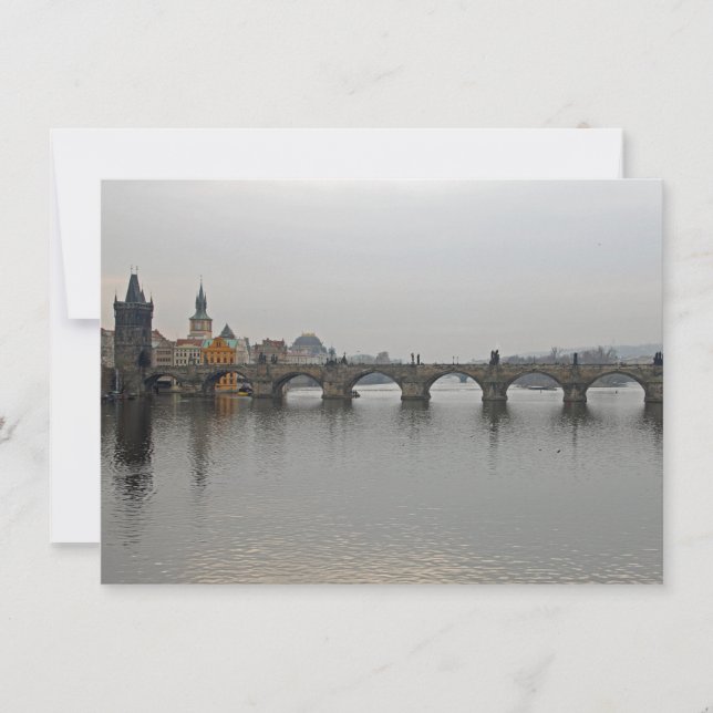 Karlsbrücke, Prag-Karte (Vorderseite)