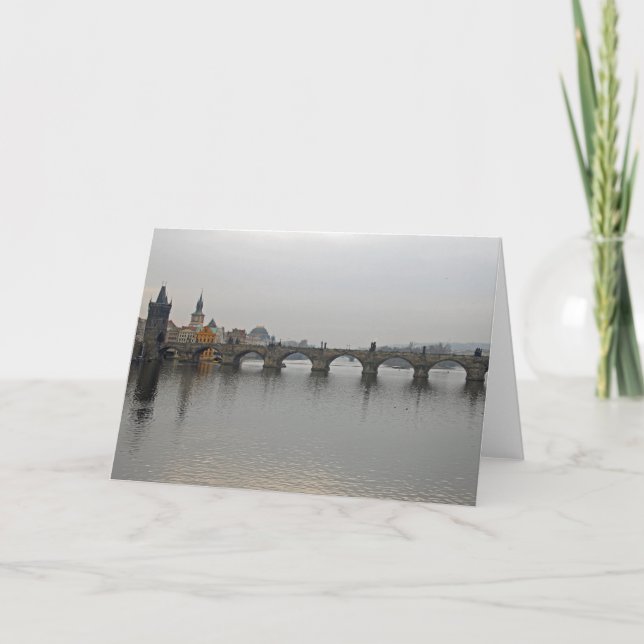 Karlsbrücke, Prag Karte (Vorderseite)