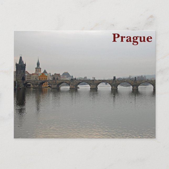 Karlsbrücke, Prag Postkarte (Vorderseite)