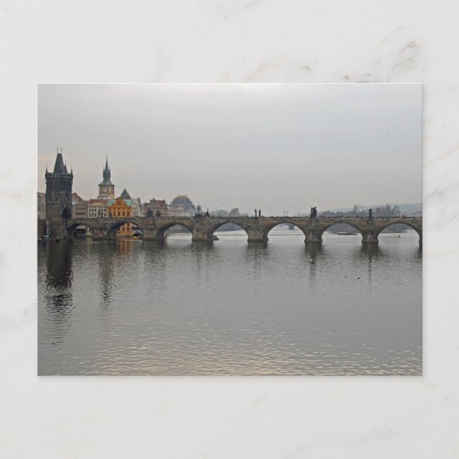 Karlsbrücke, Prag Postkarte (Vorderseite)