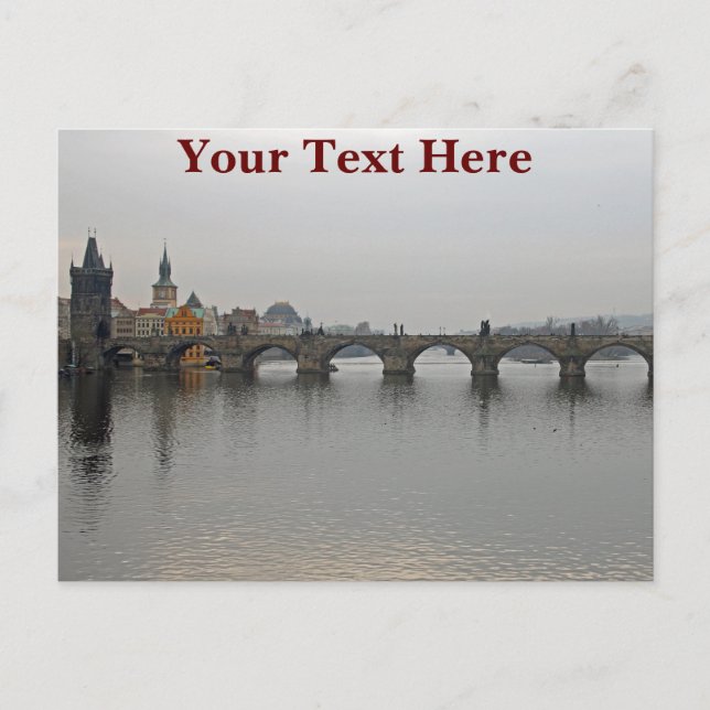 Karlsbrücke, Prag Postkarte (Vorderseite)