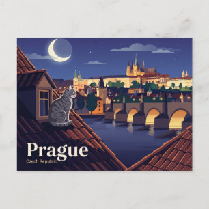 Karlsbrücke Tschechien Postkarte