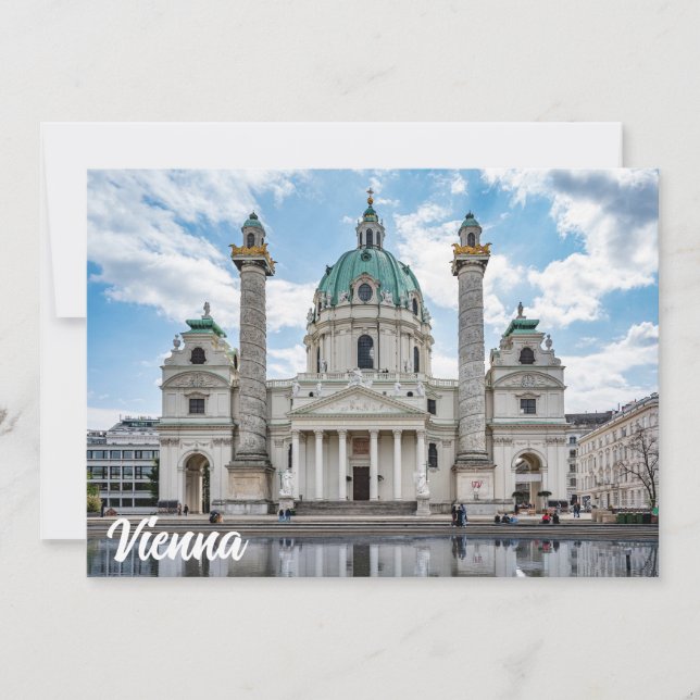 Karlskirche in Wien, Österreich (Vorderseite)