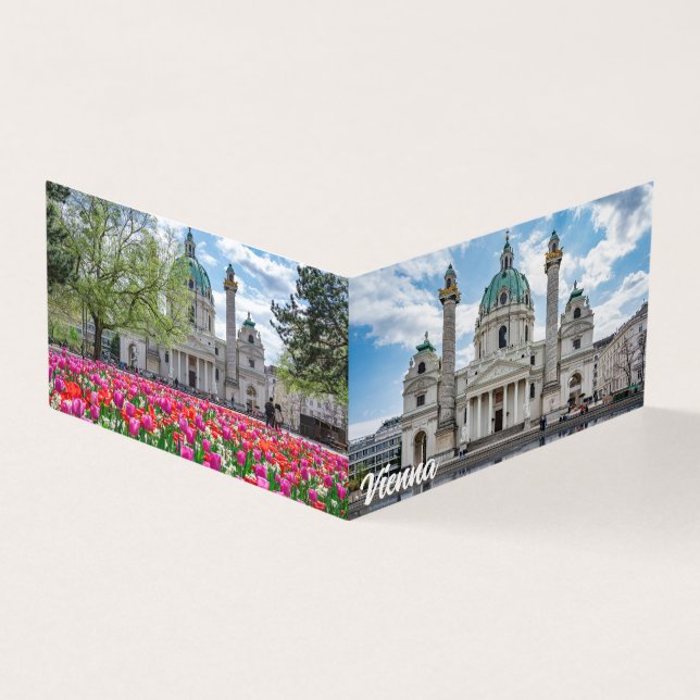 Karlskirche in Wien, Österreich (Vorderseite)