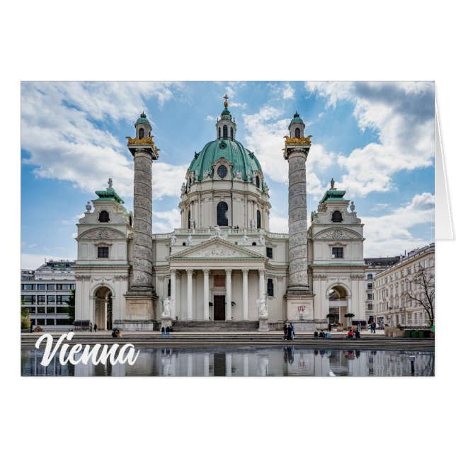 Karlskirche in Wien, Österreich (Vorderseite (Horizontal))