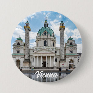 Karlskirche in Wien, Österreich Button