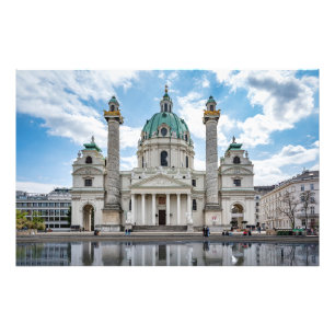 Karlskirche in Wien, Österreich Fotodruck