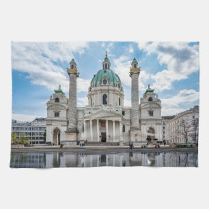 Karlskirche in Wien, Österreich Geschirrtuch