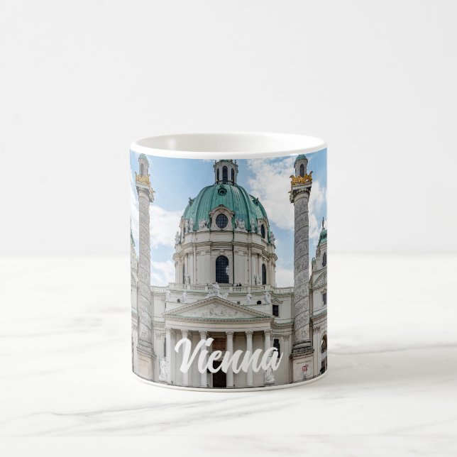 Karlskirche in Wien, Österreich Kaffeetasse (Mittel)