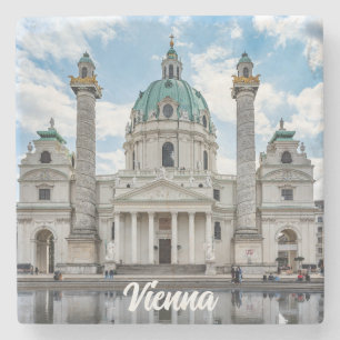 Karlskirche in Wien, Österreich Steinuntersetzer