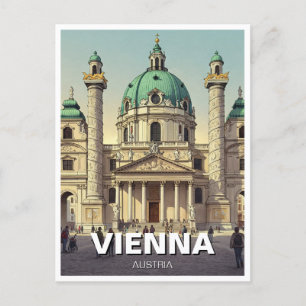 Karlskirche Karlsplatz Wien Österreich Postkarte