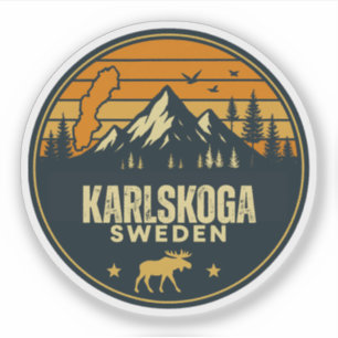 Karlskoga, Schweden Sverige Aufkleber