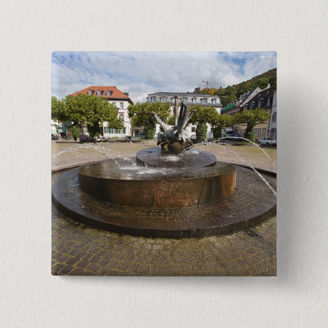 Karlsplatz, Altstadt Heidelberg Button (Vorderseite)