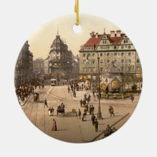 Karlsplatz und Bahnhof, München, Deutschland Keramikornament