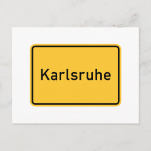 Karlsruhe, Deutschland Postkarte