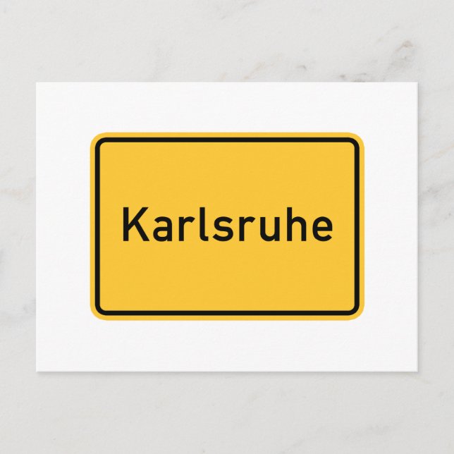 Karlsruhe, Deutschland Postkarte (Vorderseite)