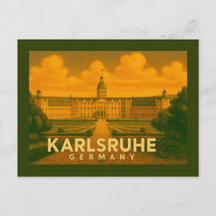 Karlsruhe Deutschland Stadt Kunst Postkarte