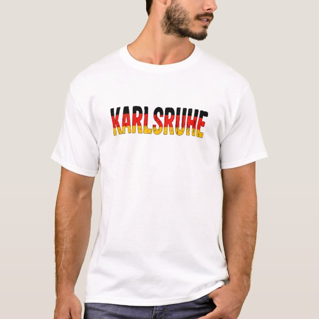 Karlsruhe Deutschland T-Shirt (Vorderseite)