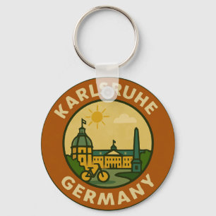 Karlsruher deutsches Stadtemblem Schlüsselanhänger