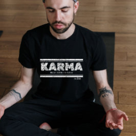 Karma-Definition: Vintage-distressierte Achtsamkei Tri-Blend Shirt