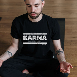 Karma-Definition: Vintage-distressierte Achtsamkei Tri-Blend Shirt