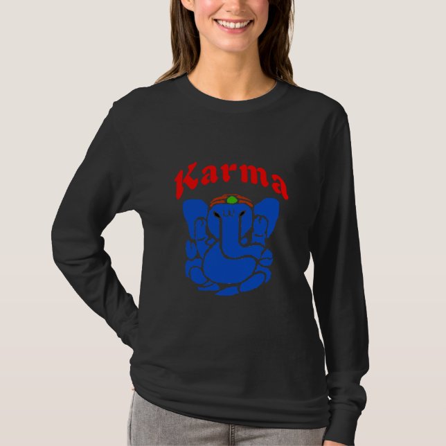 Karma Elephant, namaste T-Shirt (Vorderseite)