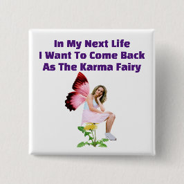 Karma Fairy Square Button
