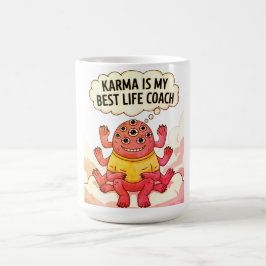 Karma ist mein bester Lebensberater Kaffeetasse