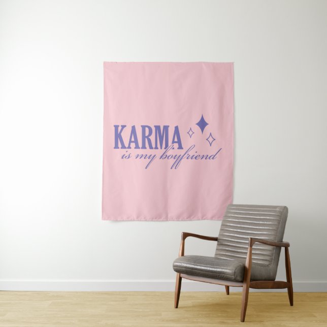 Karma ist mein Freund Wandteppich (Beispiel)