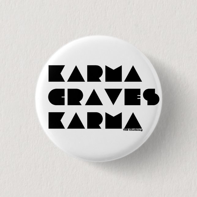 Karma-Knopf Button (Vorderseite)