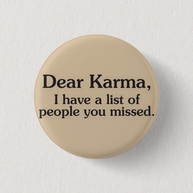 Karma-Knopf-Button Button (Vorderseite)