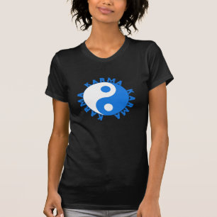 KARMA Kreis mit Yin Yang Symbol T-Shirt