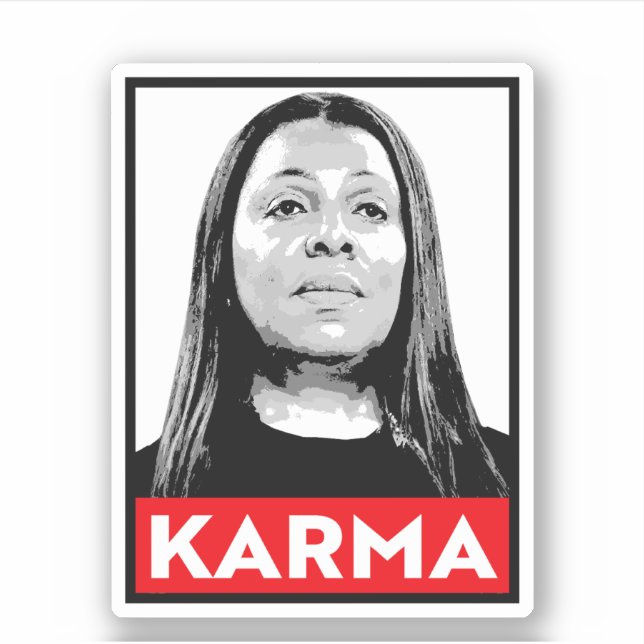KARMA: Letitia James Aufkleber (Vorderseite)