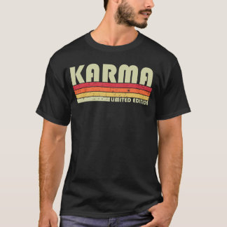 Karma Name Personalized Retro Vintage 80s 90s Birt T-Shirt
