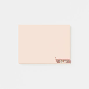 Karma - orange post-it klebezettel