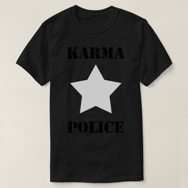 Karma Police White Star T-Shirt (Design vorne)