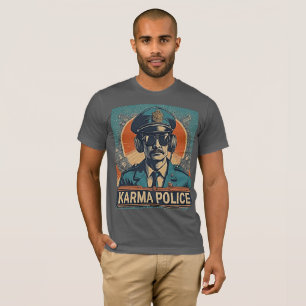 Karma Police - Witty Retro Art Radiohead T-Shirt